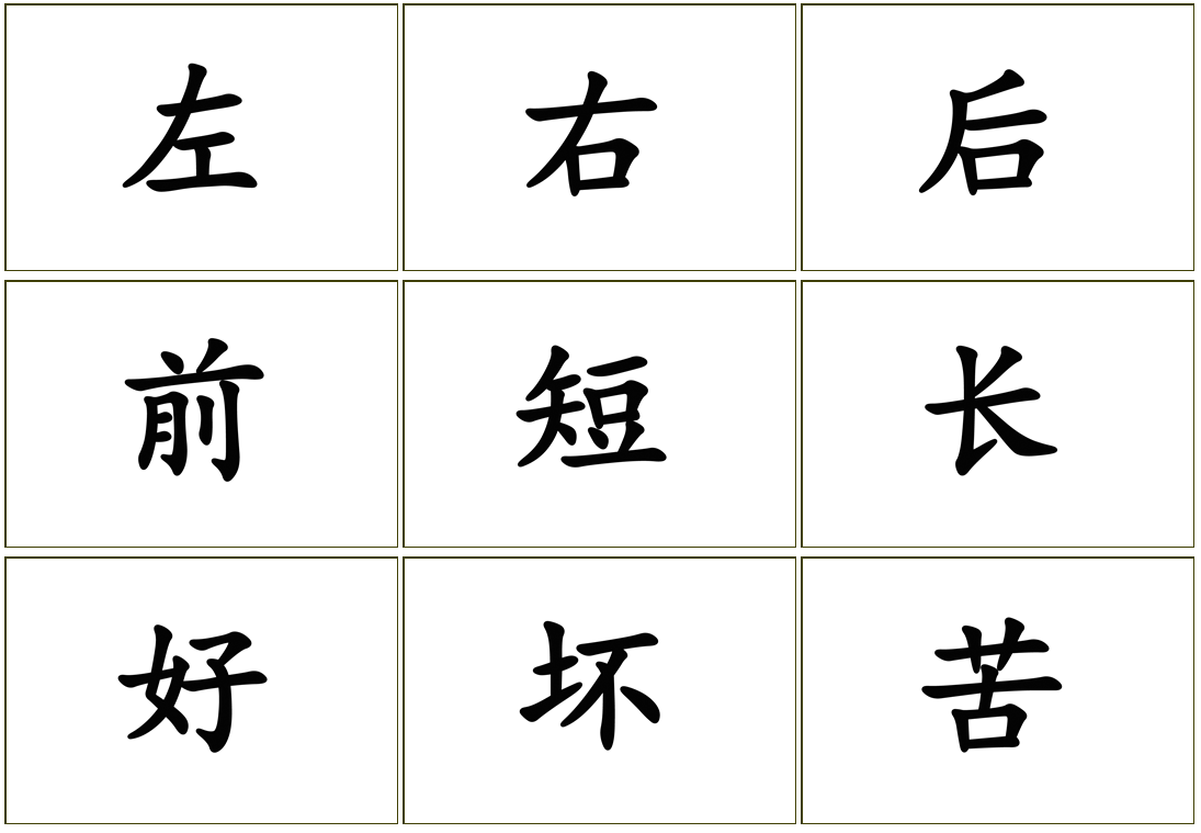 反义词相对对词比较粗细大小长短孤独症自闭症训练玩具挂图