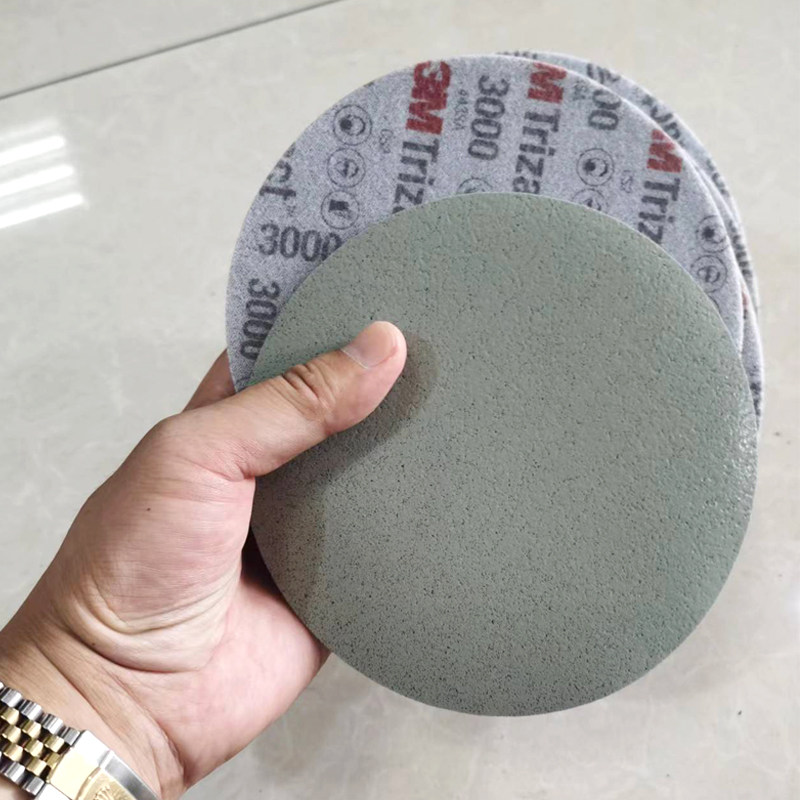 3m02085金字塔海绵砂纸6寸3000汽车游艇圆盘植绒其它漆工工具