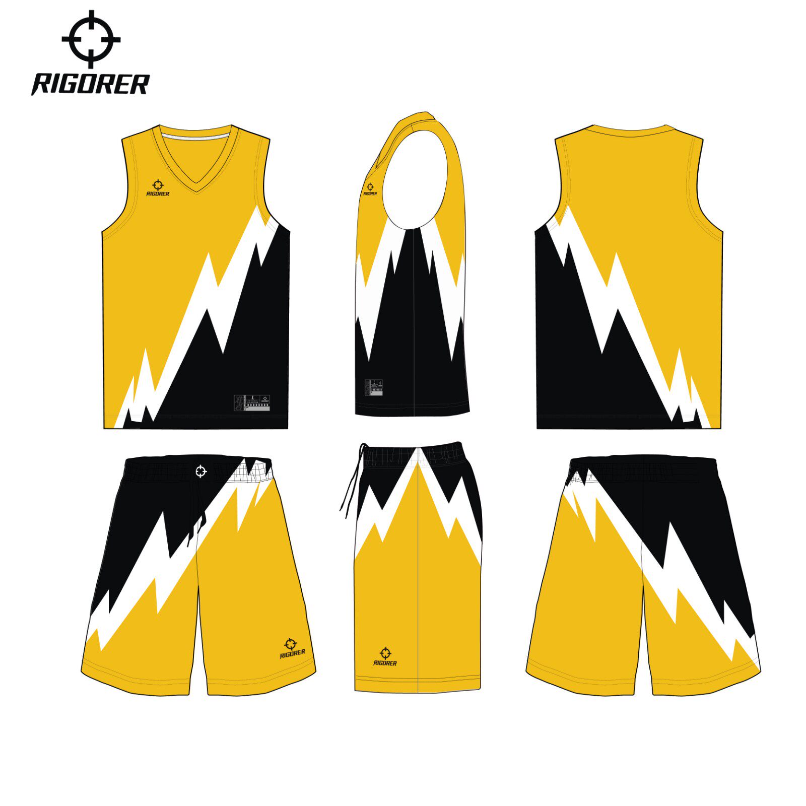 准者山峰系列高端数码印满球服免费diy个性篮球服