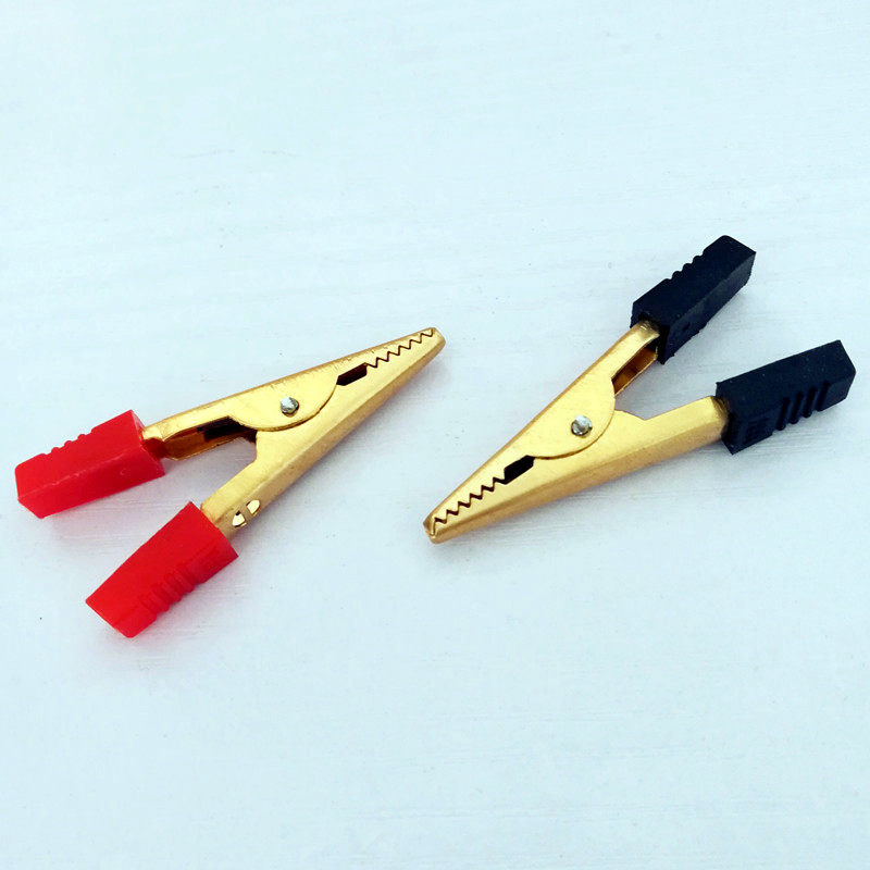 包邮鳄鱼夹大号纯铜加厚电工夹电源夹电瓶夹电线夹子电力测试夹子