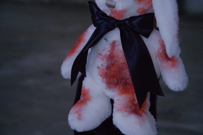 怪糖饰物原创手工手作血腥兔子玩偶暗黑拍照创意玩偶