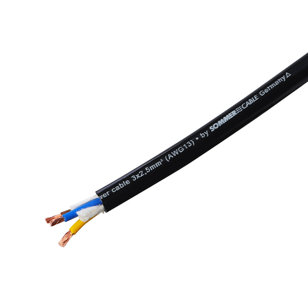 德国sommer苏默aqua黑水美标发烧音响电源线4平方喇叭线材