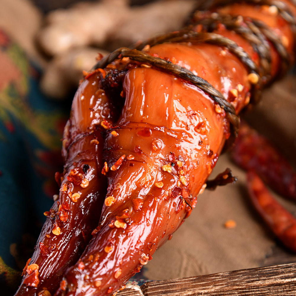 四川特产广汉熊家婆缠丝兔手五香麻辣兔肉自制兔肉干