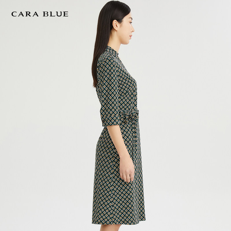 喀啦carablue女装时尚知性优雅连衣裙kc221mwo0116连衣裙