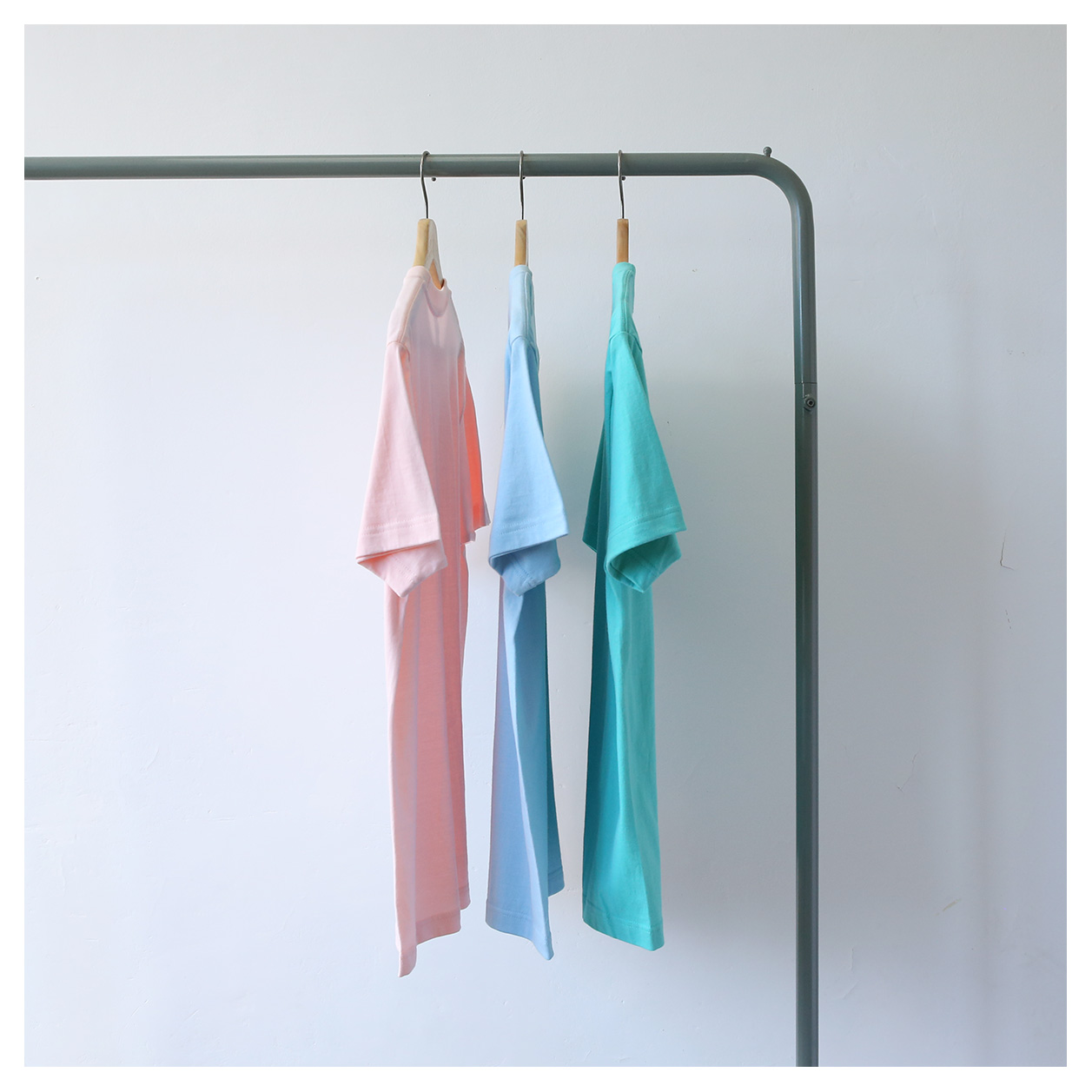 230克重磅厚实纯棉纯色冰淇淋色提夫尼蓝马卡龙樱花粉短袖T恤男女