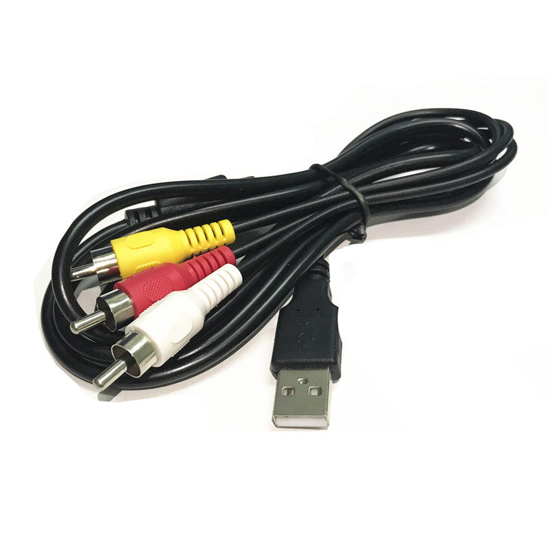 usbdvd一分转换音视频电视机顶盒av接口rca连接线