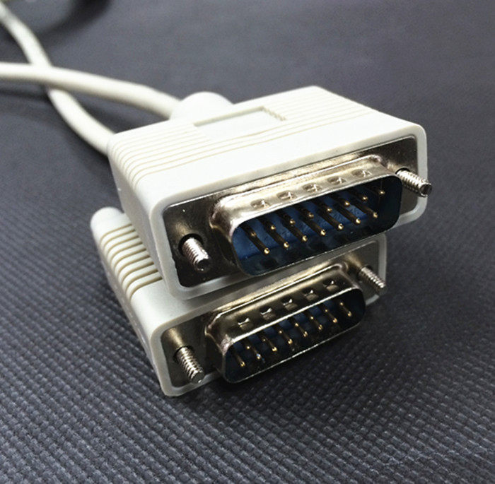 老式双排两排vga15针线对公数控雕刻机15米电脑连接线