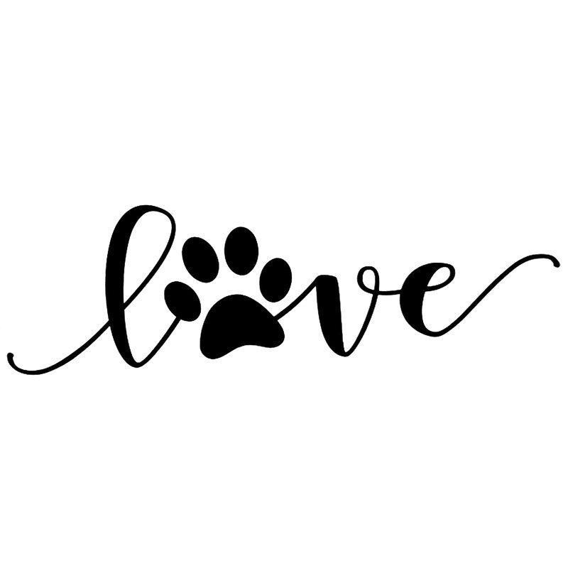 卓贴 趣味文字love车窗装饰贴纸 个性卡通掌印车身贴 c10-00405