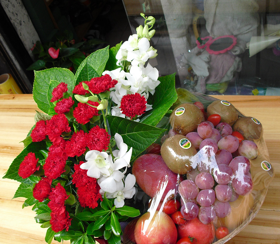 探望鲜花水果篮同城速递商务送礼杭州上海深圳北京广州全国配送