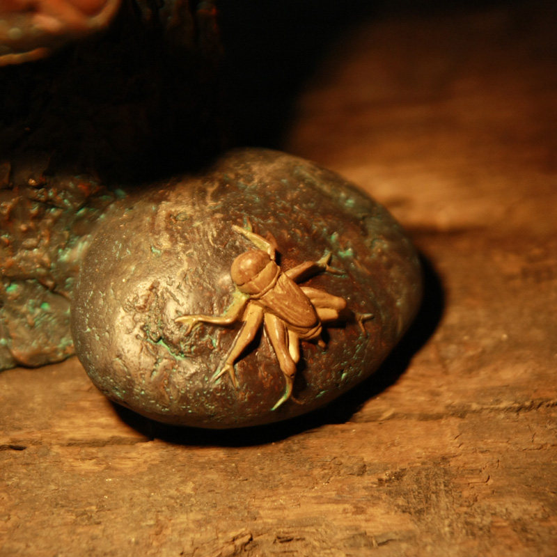 tqj和尚摆件铁丸石小沙家居工艺装饰品中式客厅摆件