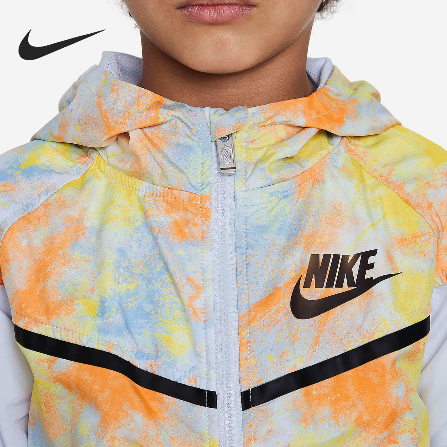 nike耐克正品nswwindrunner小童全长防晒薄款外套普通外套
