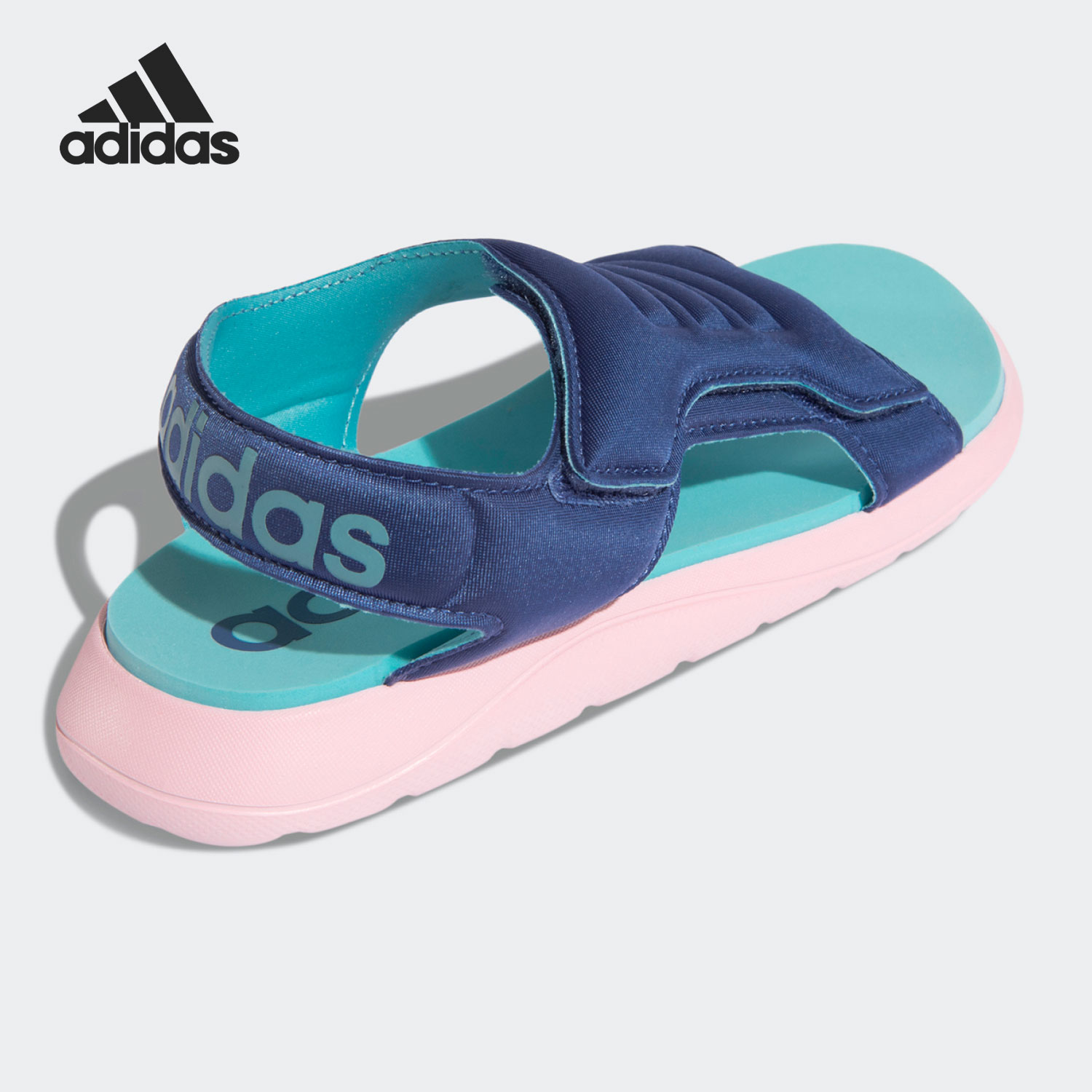 adidas阿迪达斯正品2021夏季新款时尚大童运动沙滩凉鞋