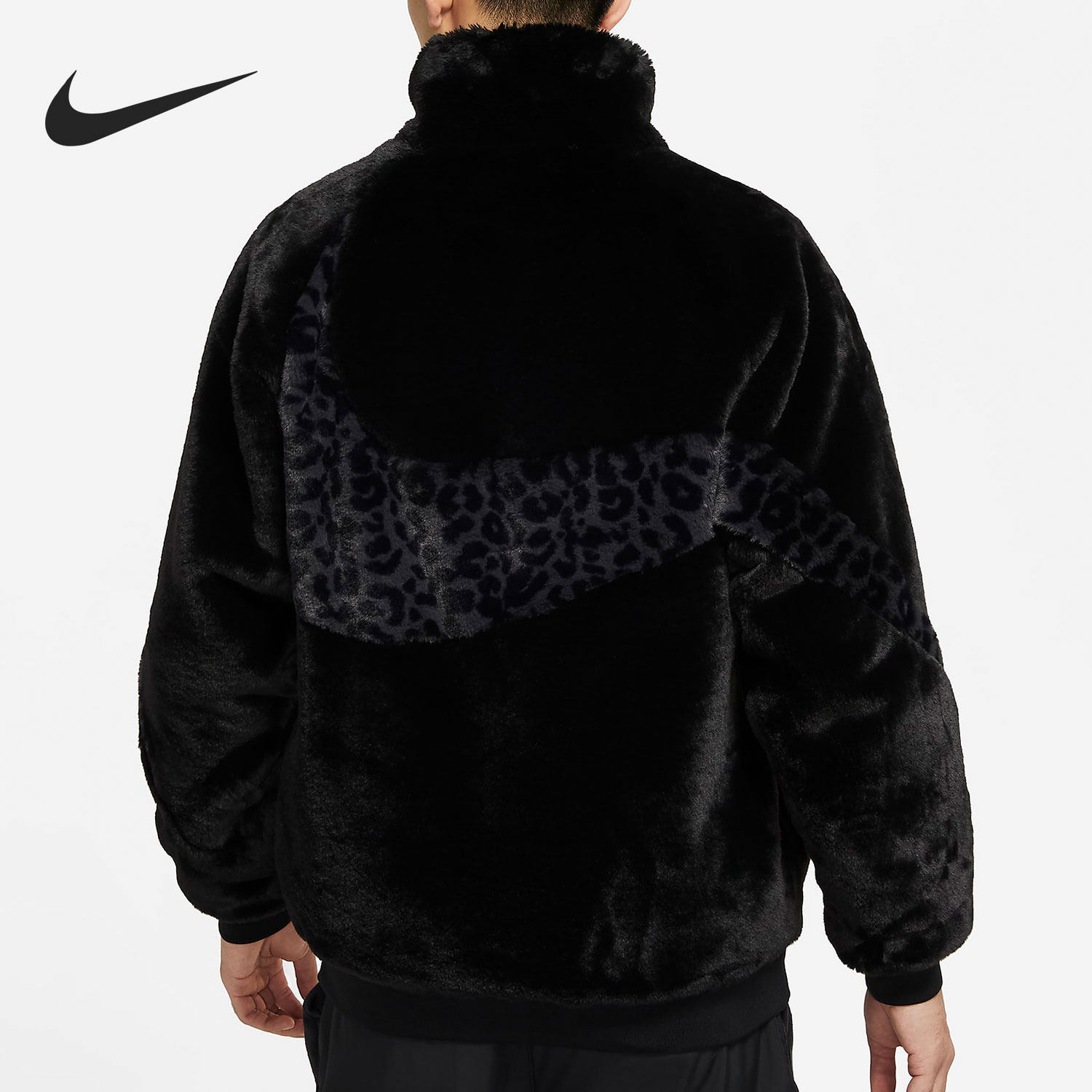 nike耐克正品sportswearswoosh拉链钩子开襟夹克外套运动茄克