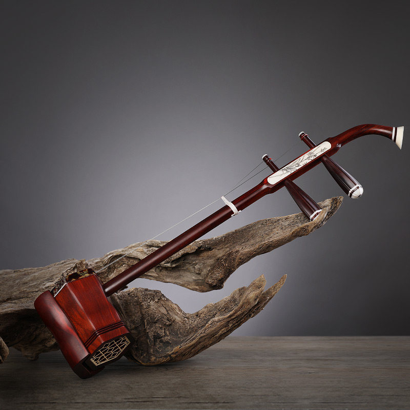 吴越牌二胡乐器演奏工艺礼品小二胡专业红木收藏礼品装饰儿童二胡