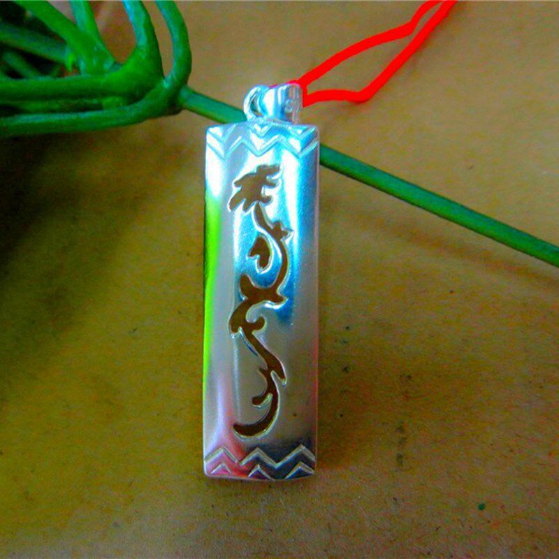 纯银银凤凰吊坠个性镂空项坠吊牌复古氧化银饰项坠