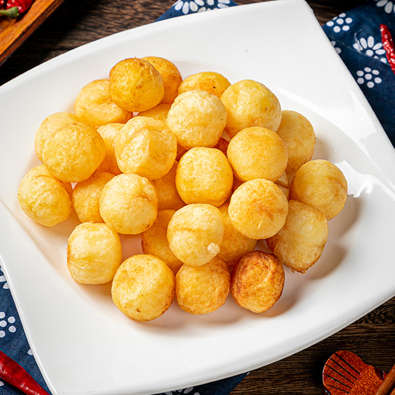小土豆黄金油炸小吃点心迷你马铃薯酒店宴席半成品速食菜