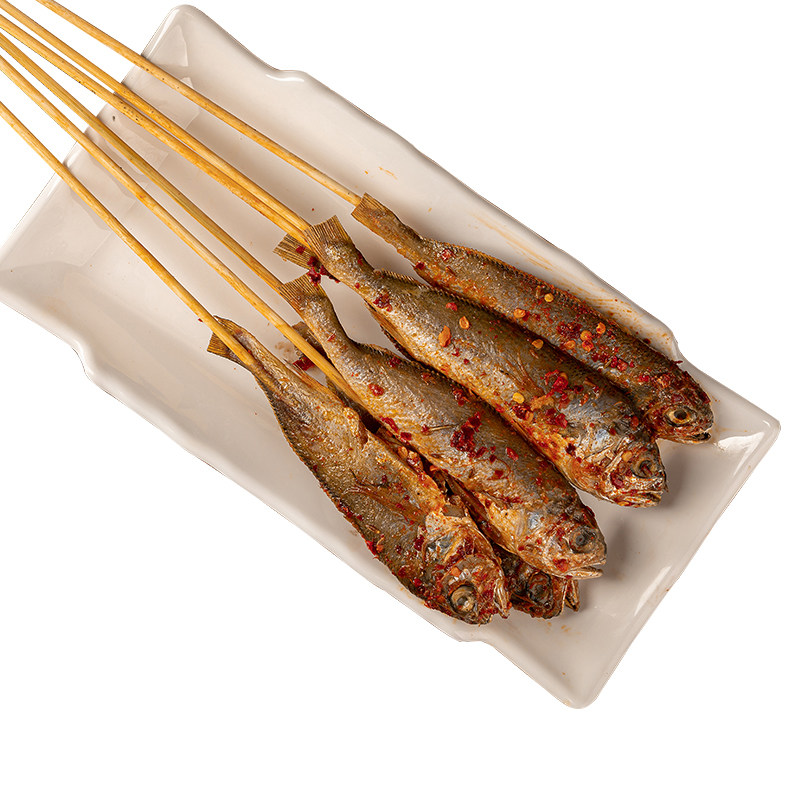 小黄黄鱼15串香辣腌制调味烧烤炭烤小吃半成品半成品水产