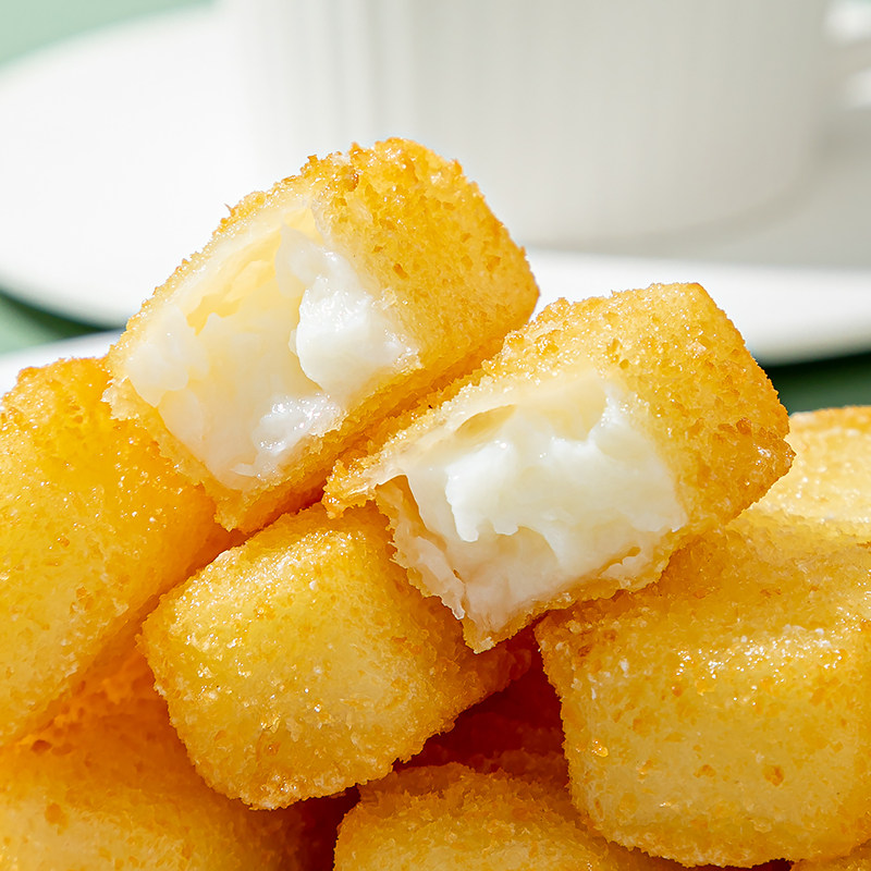 脆皮鲜奶速冻半成品油炸牛奶牛奶酒酒店饭店餐饮冰淇淋