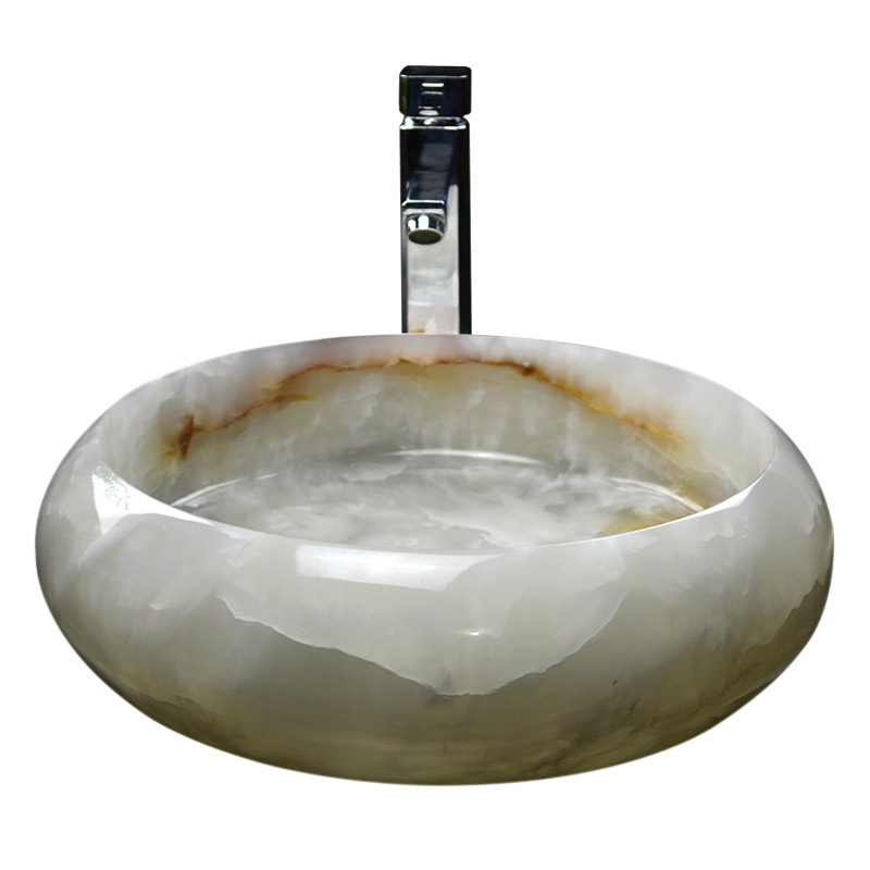 玉石洗手盆阳台家用复古高档洗脸盆s22艺术中式台上盆