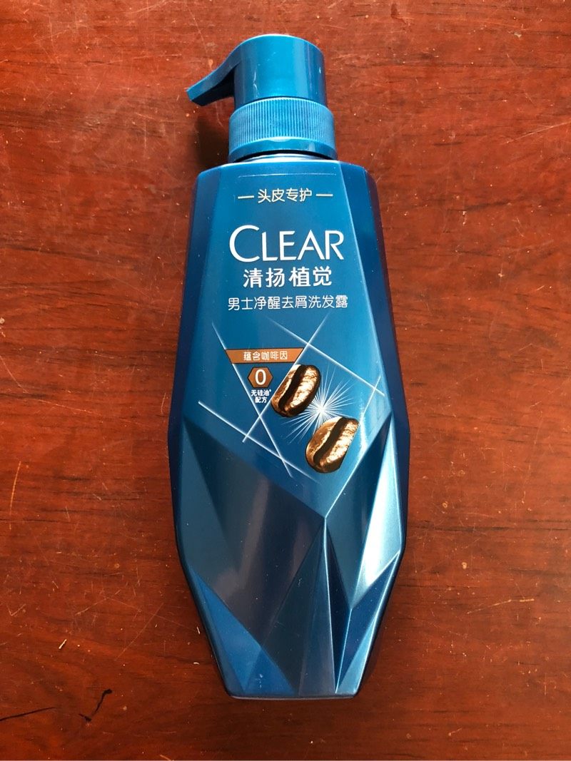清扬植觉男士净醒清爽咖啡去屑洗发露洗发水硅油洗发水