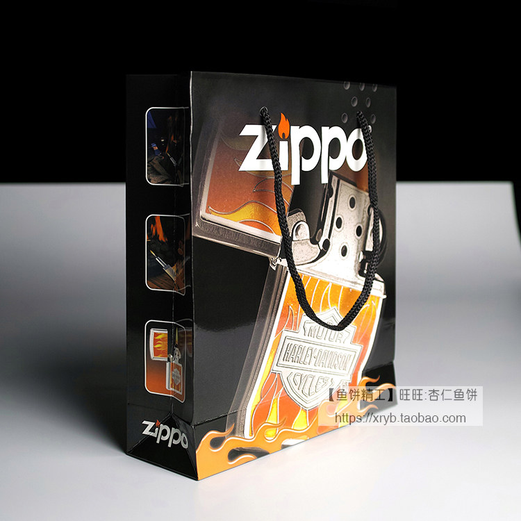 zippo打火机礼袋礼品袋砂轮防风煤油礼品盒手提手提袋zippo