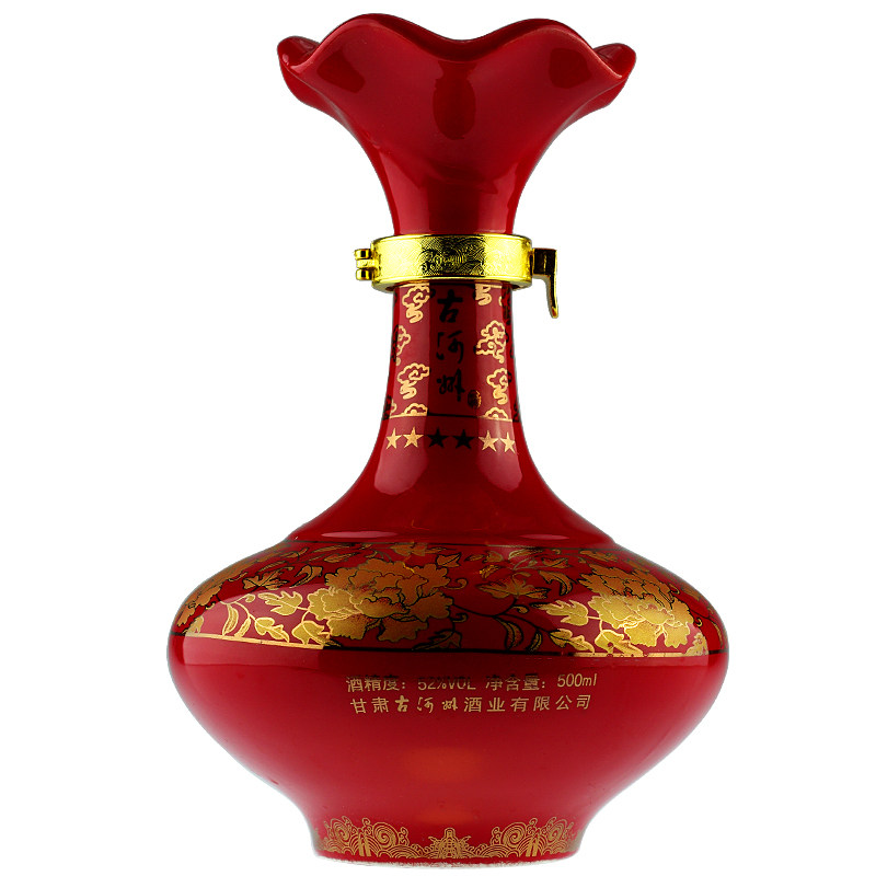 古河州酒六星52度浓香香型白酒粮食整箱4瓶白酒