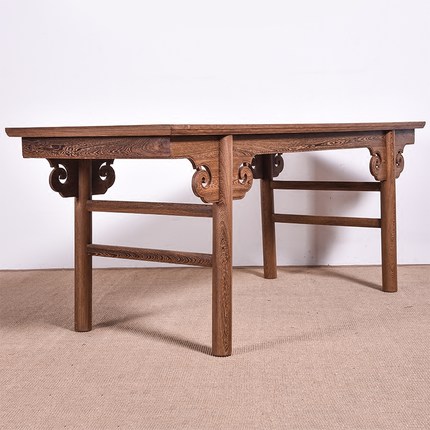 红木家具书法鸡翅木画案仿古中式明式办公办公桌桌椅书桌