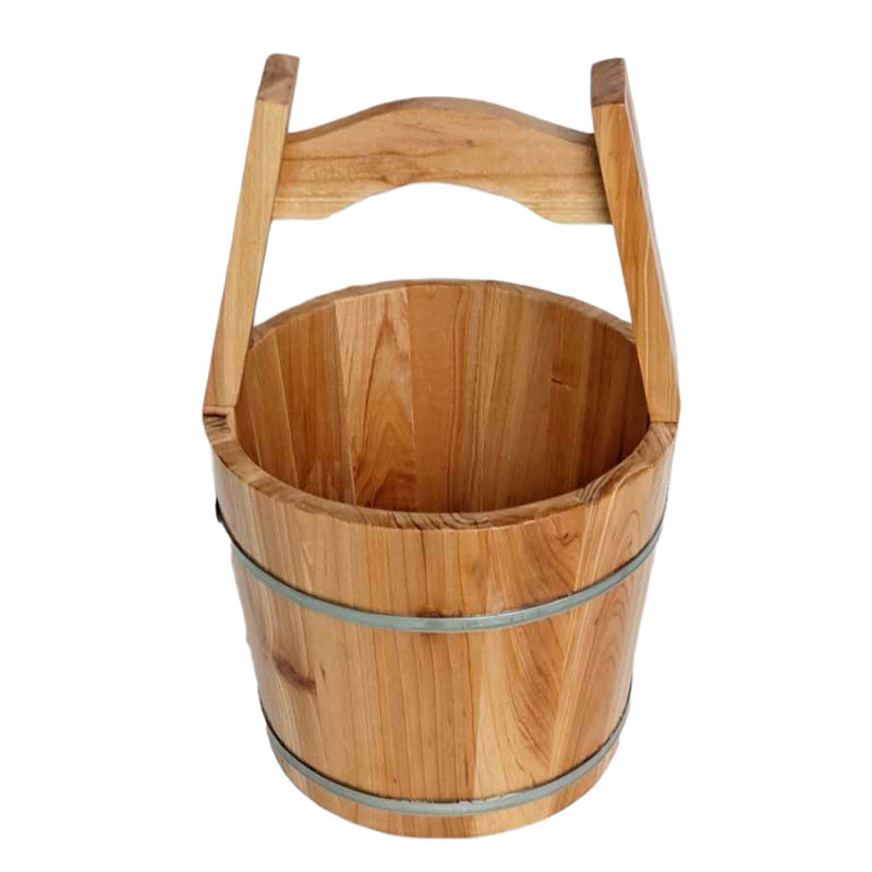 美乐康足浴中药桶 提水桶 小木桶 提桶 木质水桶 桑拿拎水桶道具