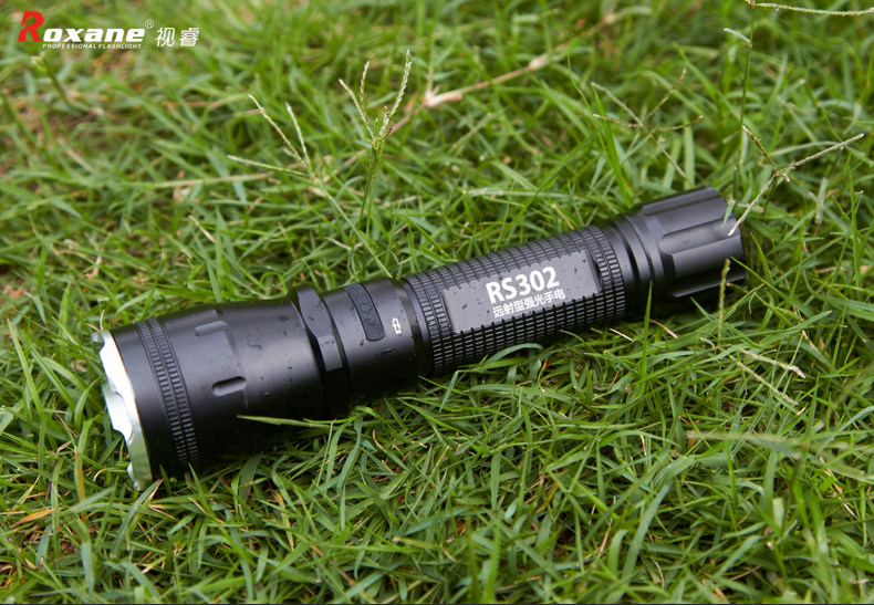 cree 18650电池 roxane xpe 前置开关 视睿 户外强光手电筒 - 女性
