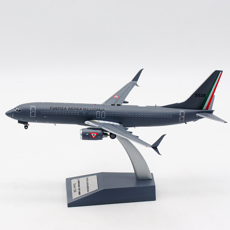 jfox飞机模型合金材质墨西哥空军波音b7378003528飞机模型