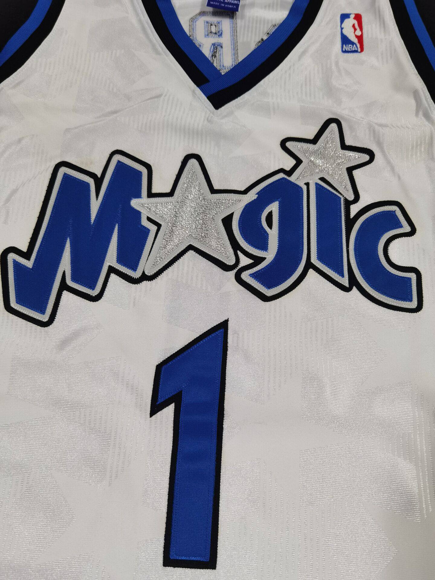 champion冠军麦迪tmac麦蒂魔术队1号白暗星元年au篮球服