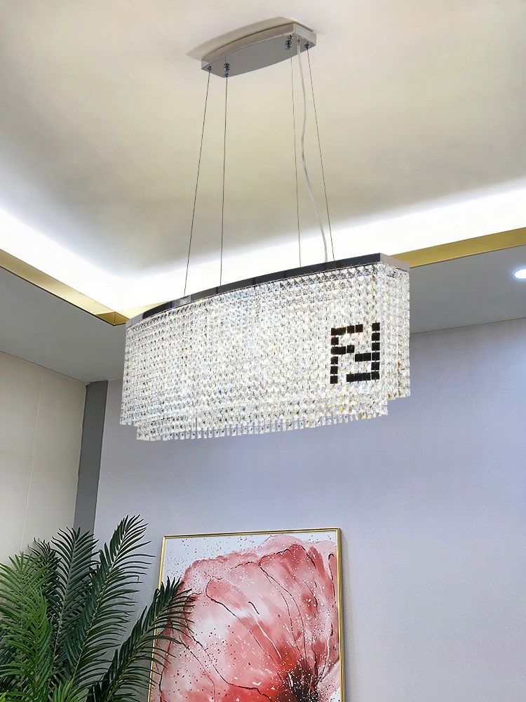 轻奢fendi芬迪水晶客厅餐厅吊灯现代大气书房餐厅吊灯