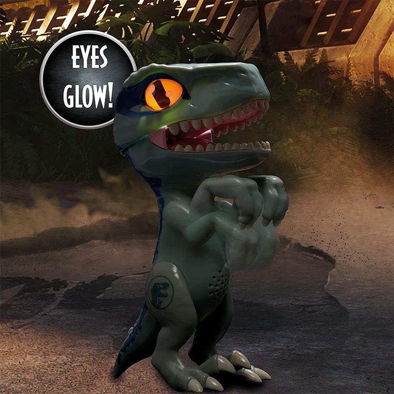 侏罗纪世界玩具手办发光发声wowstuff布鲁迅猛龙潮玩盲盒