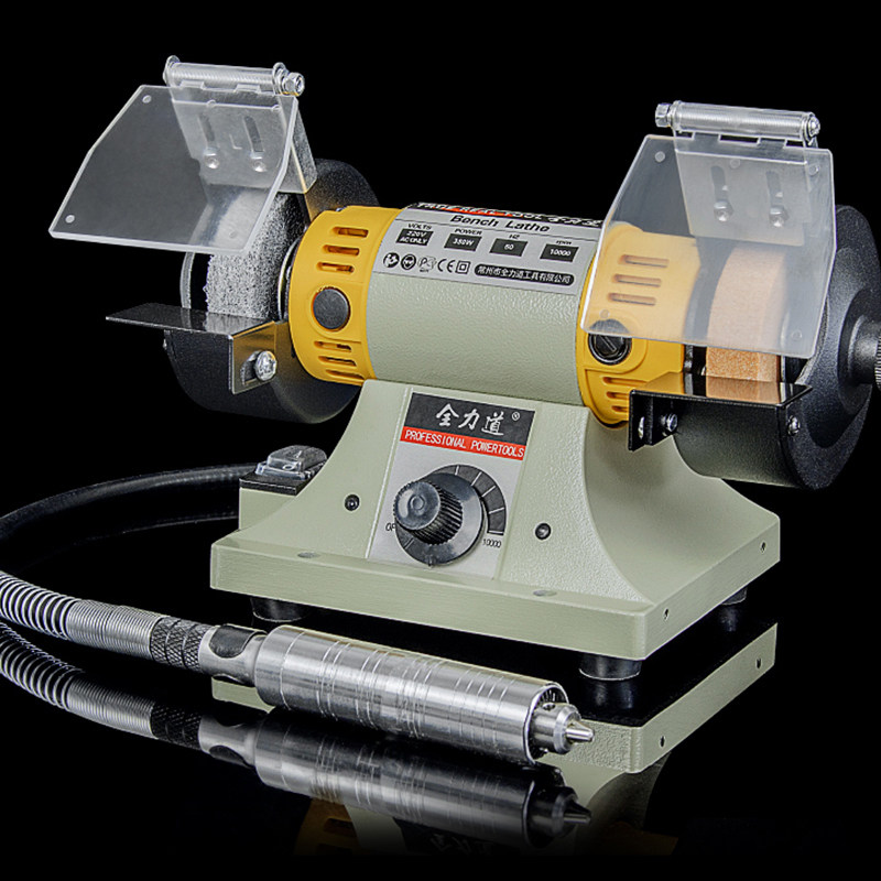 全力道台磨机小型多功能台式砂轮轮机木工玉石打磨机砂轮机