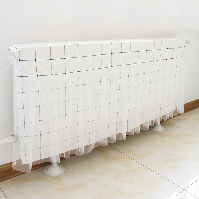 暖气片罩布艺防尘套家用装饰老式暖气片防熏黑罩定做全包暖气罩套