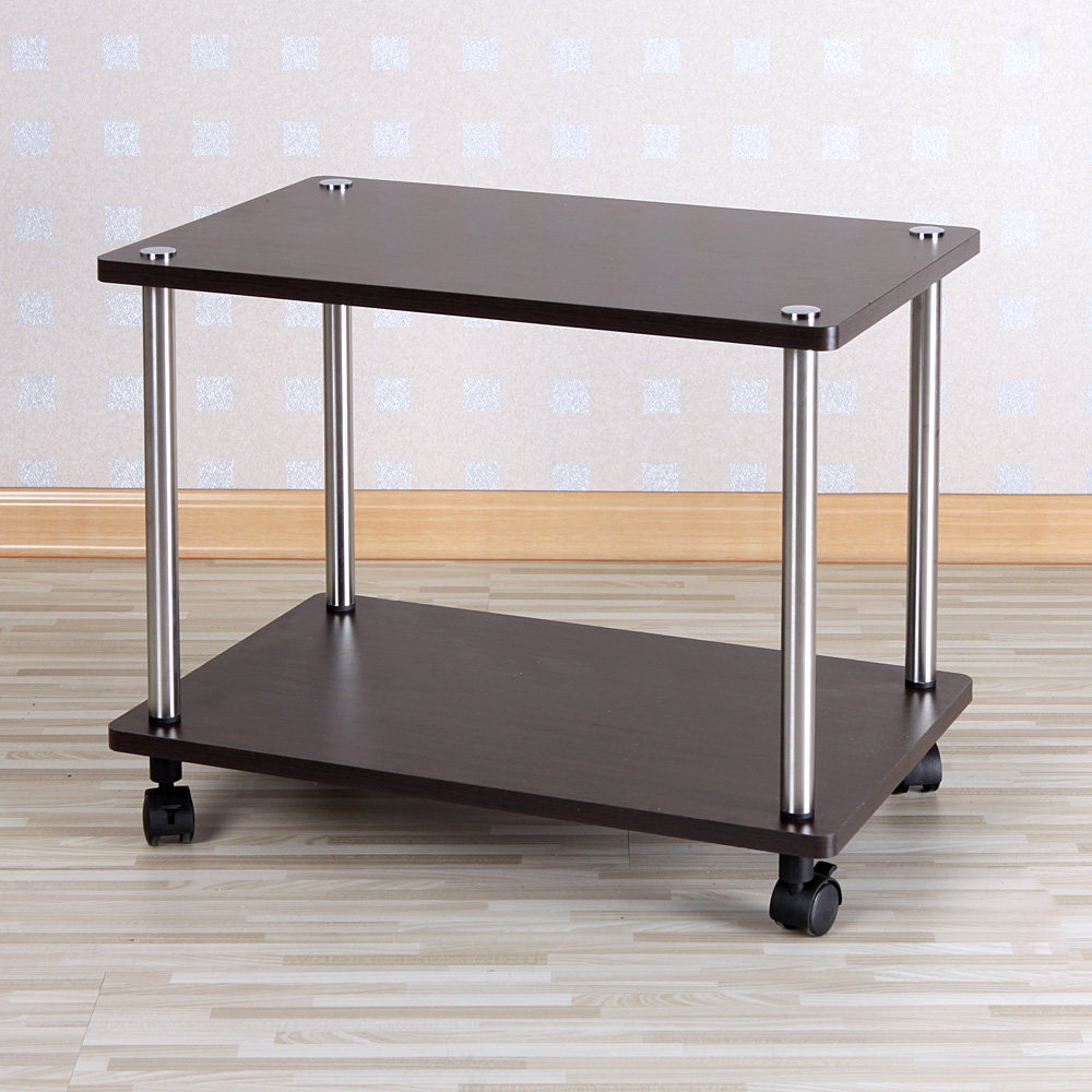 奥阁可移动小茶几便利桌活动桌移动桌带轮桌电话桌边几角几边柜