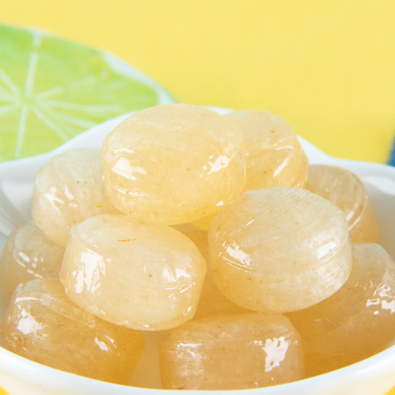 柠檬海盐2包休闲零食糖水果味硬糖酸甜结婚糖果