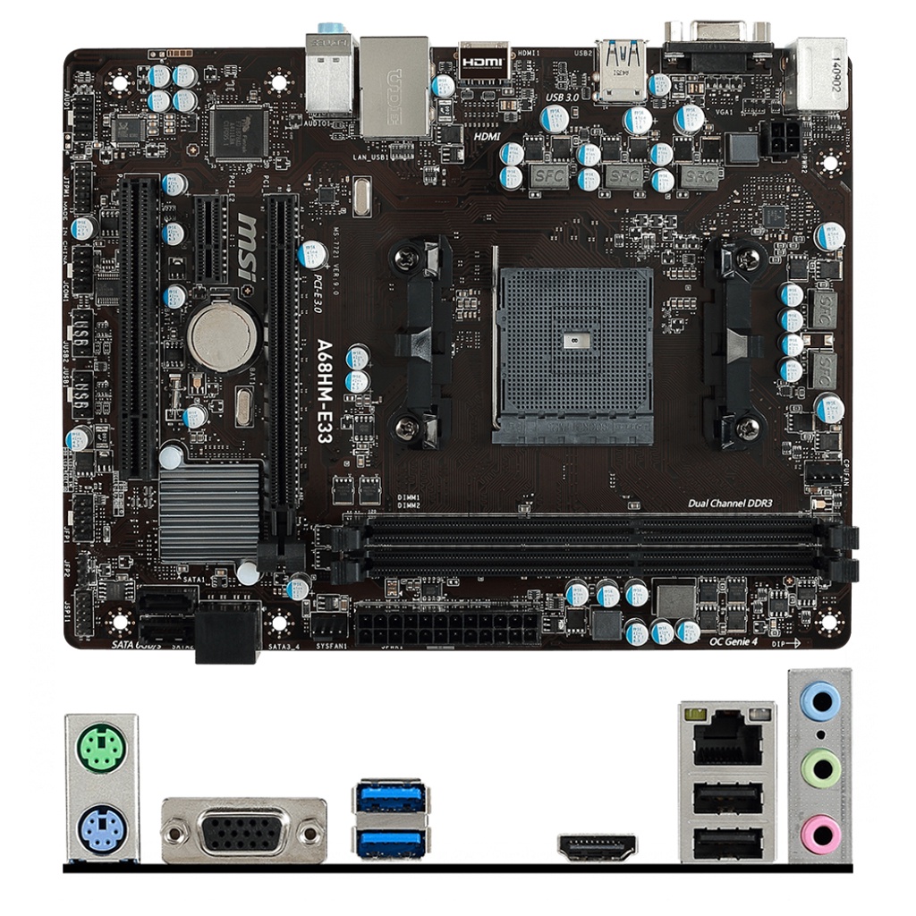 amdmsi微星a68hm-p33v2a68hm-e33nano主板a68hfm2 主板