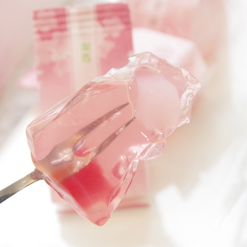 1盒包邮 日式樱花味果冻布丁高颜值礼盒粉色少女心好看的零食礼物