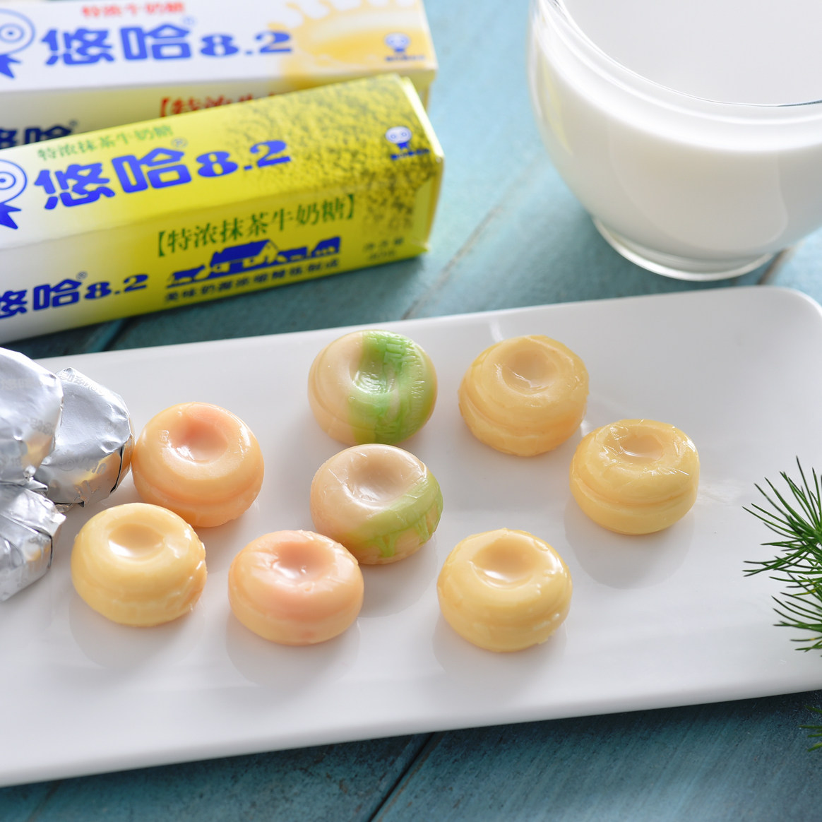 悠哈uha味觉糖果特浓牛奶糖抹茶喜糖糖果