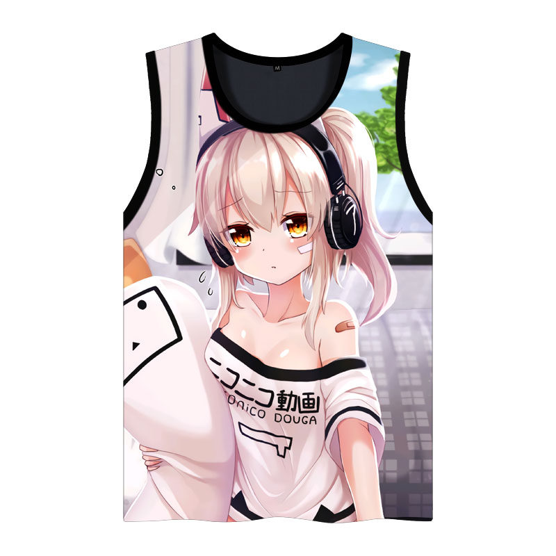 碧蓝航线光辉夕立赤城加贺圣地亚哥游戏周边男生背心