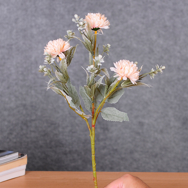 北欧ins风仿真假乒乓球菊花绣球蒲公英小花花束仿真花