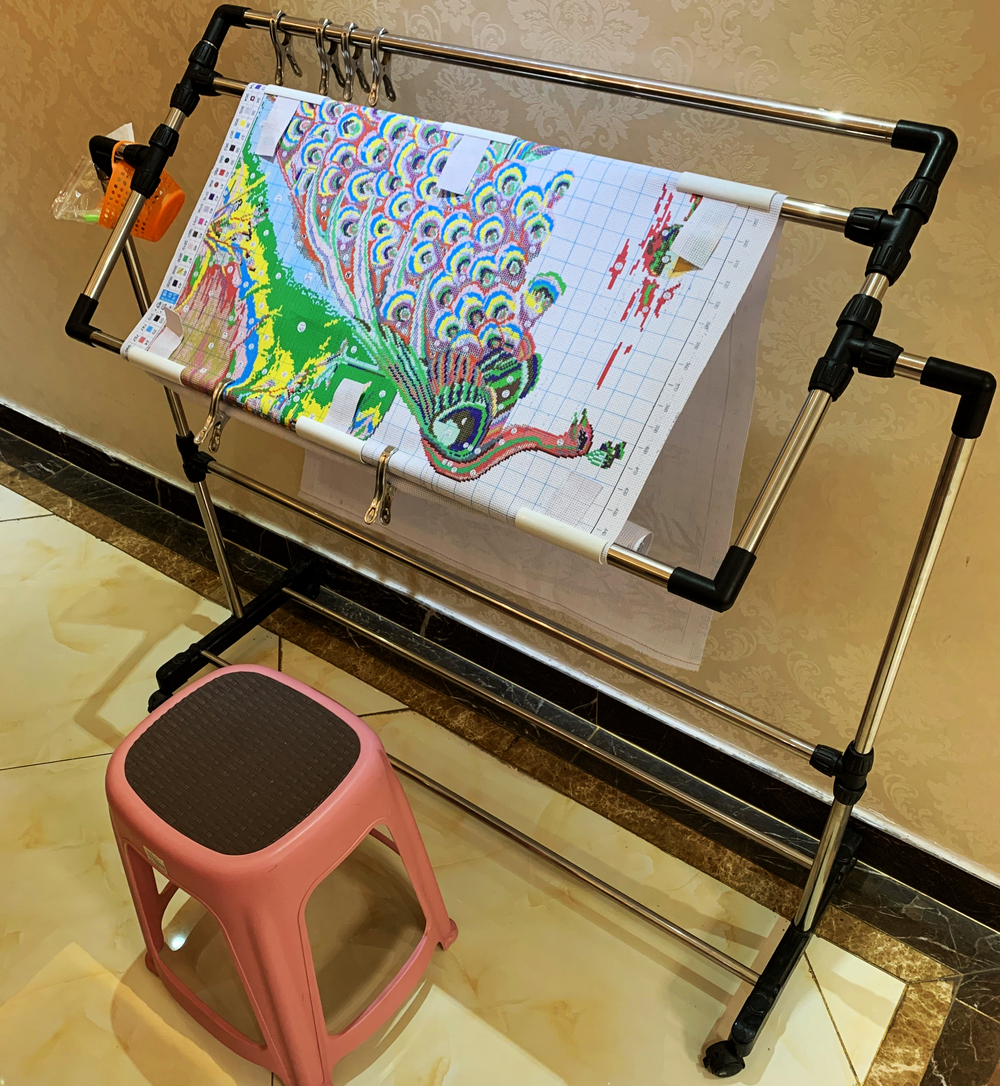 十字绣1米绣架家用大号可调架子支架绣花花架子绣架