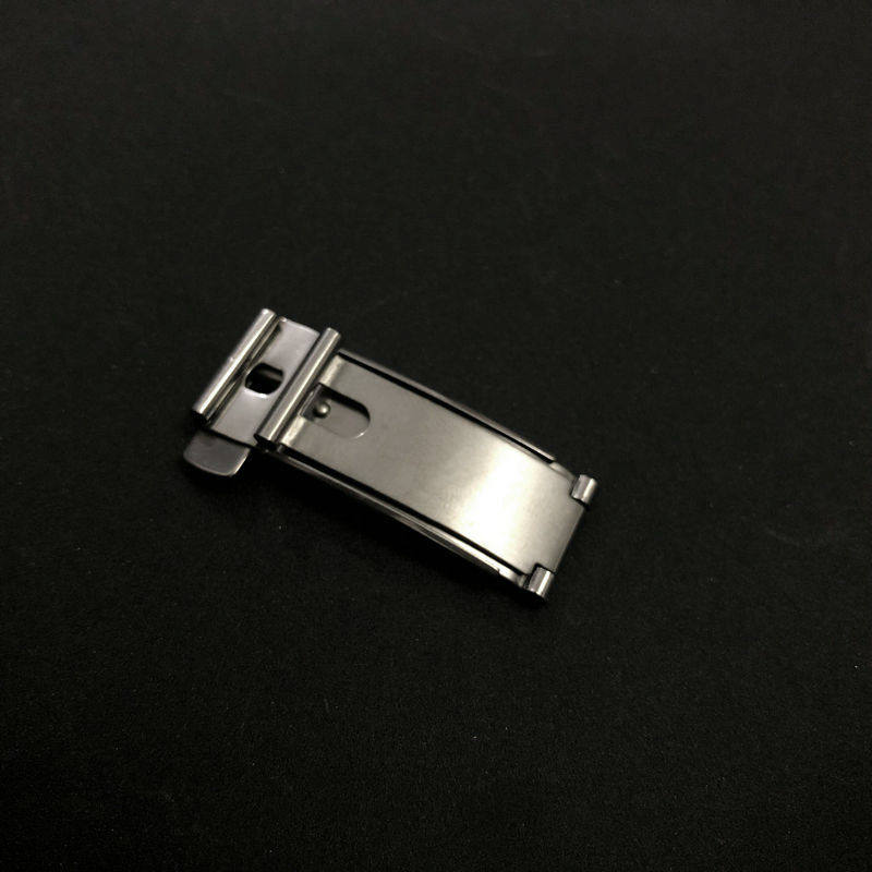 适用欧米茄表带蝶飞原装折叠钢带抽拉蝴蝶表链配件