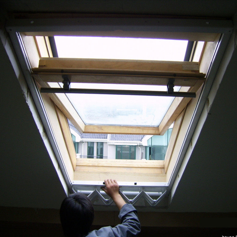 屋顶阁楼天窗铝合金电动手动平移房屋阳光房天井铝合金窗