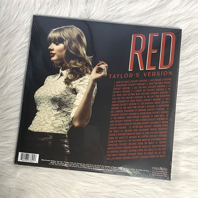 正版霉霉泰勒斯威夫特专辑taylorswiftred重录版黑胶音乐cd
