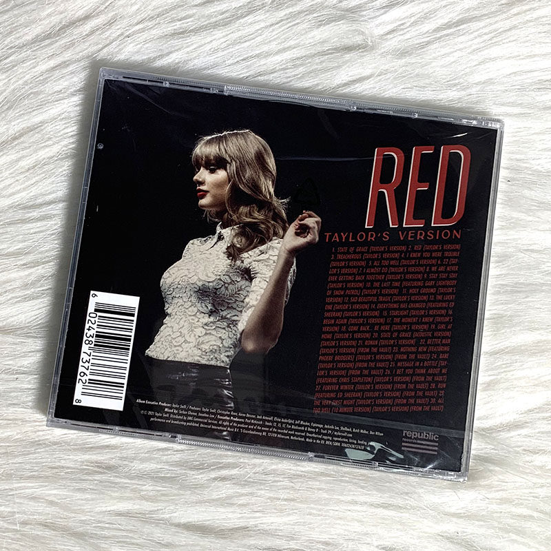 正版现货霉霉泰勒斯威夫特专辑taylorswiftred重录版音乐cd