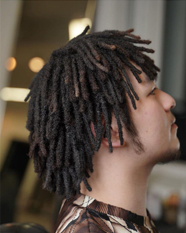 脏辫男蓬蓬雷鬼非洲美式手工丝手dreads假发思维其它假发