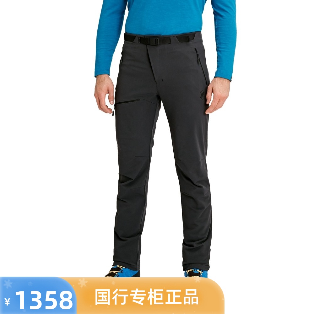 Mammut Yadkin猛犸象软壳裤男1021-00161户外冬季加绒防水冲锋裤