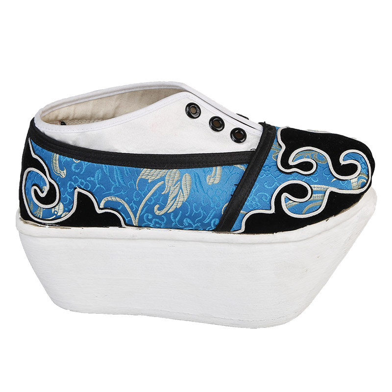 小生戏曲京剧越剧戏剧鞋云头靴福字履盖如意高靴古典舞鞋